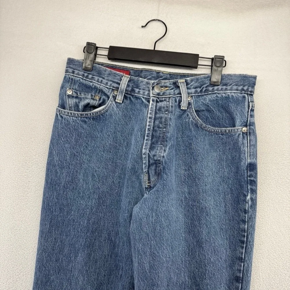 Vintage Banana Republic Jeans Womens 10 Blue Made In USA Button Fly Straight 90s